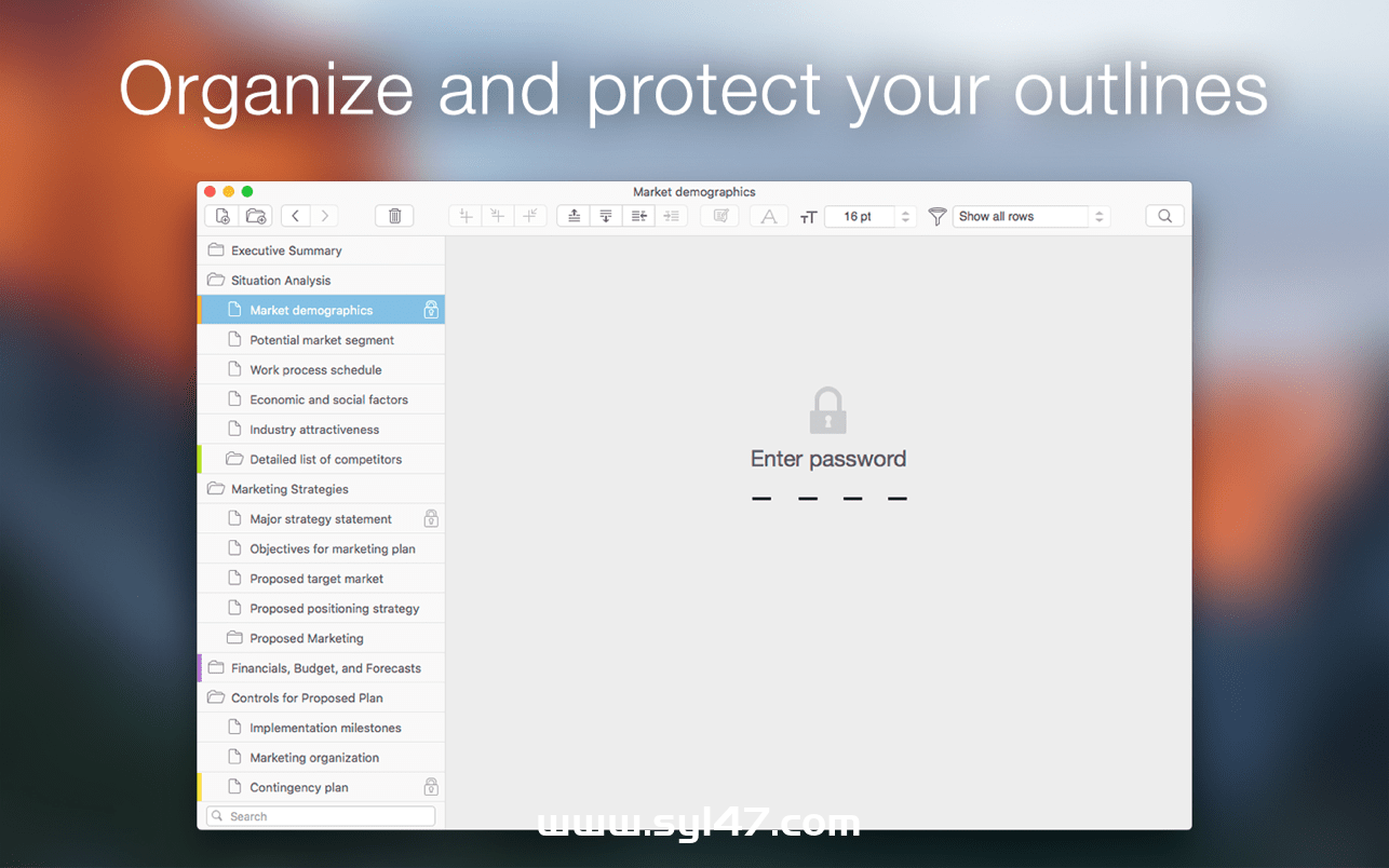 Cloud Outliner Pro for Mac(效率笔记软件)V2.6激活版插图3