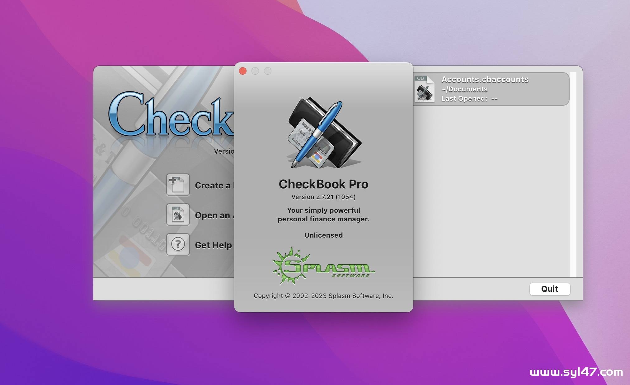 CheckBook Pro for mac(优秀的个人理财管理软件)v2.7.21激活版插图