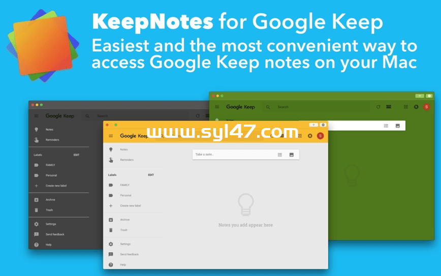 KeepNotes for Google Keep for Mac(谷歌云笔记软件)V1.8激活版插图
